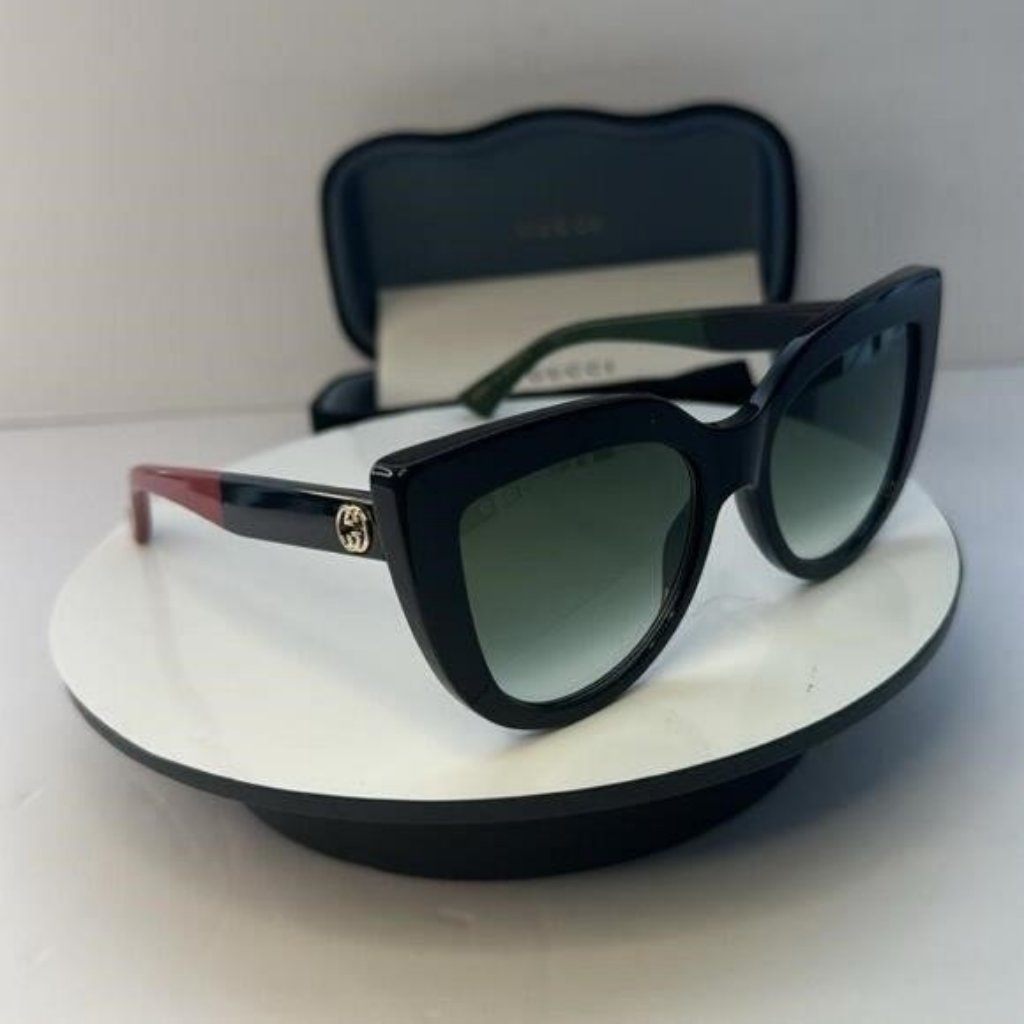Brand New Gucci Gg0163sn 003 Black Grey Women SunglassesDescriptionAuthent